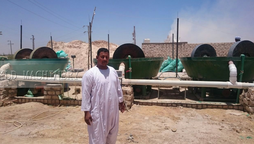    Henan KLD  gold ore wet pan mill was shipped to Sudan